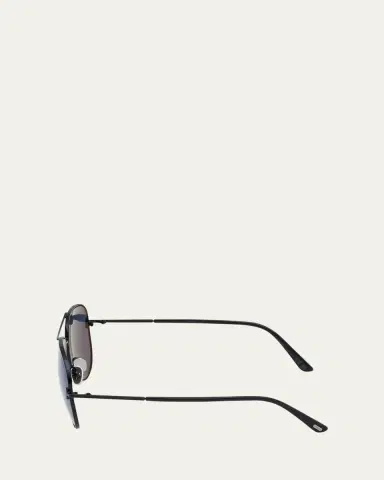 TOM FORD Clark Metal Aviator Sunglasses | Thumbnail 3