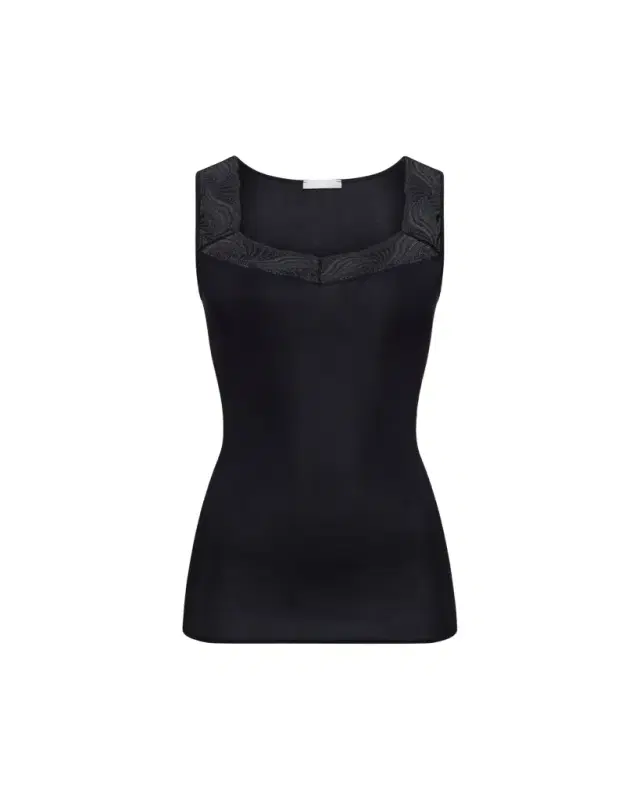 Hanro Cotton Delight Lace-Trim Tank Top