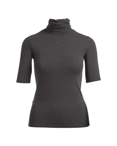 MAJESTIC FILATURES Soft Touch Half-Sleeve Turtleneck | Thumbnail 1 MAJESTIC FILATURES Soft Touch Half-Sleeve Turtleneck | Thumbnail 1