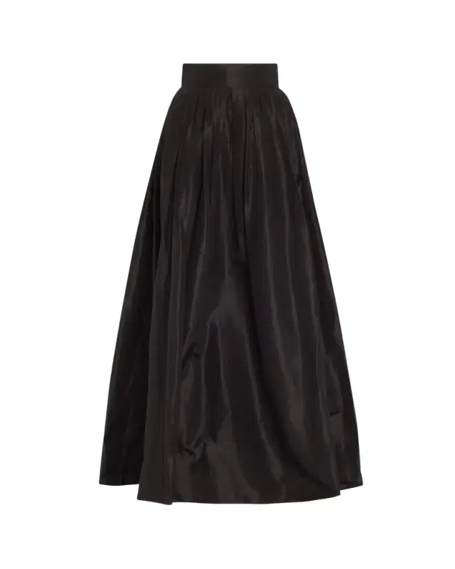 Pleated Silk Ball Skirt