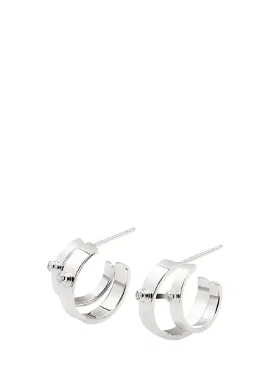 NOUVEL HERITAGE 18K Monday Morning Mood Double Hoop Earrings | Thumbnail 3
