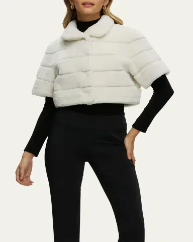 Gorski Reversible Shearling Lamb Bolero | Thumbnail 4 Gorski Reversible Shearling Lamb Bolero | Thumbnail 4