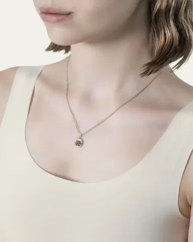 Procaccia Jewelry 18K Gold Hebrew SAMECH Initial Necklace | Thumbnail 2 Procaccia Jewelry 18K Gold Hebrew SAMECH Initial Necklace | Thumbnail 2