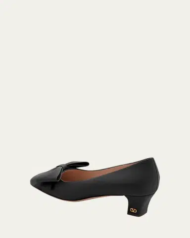 Valentino Garavani Bowow Leather Pumps | Thumbnail 4