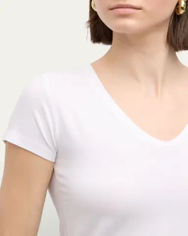 MAJESTIC FILATURES Soft Touch Short-Sleeve V-Neck Tee | Thumbnail 4 MAJESTIC FILATURES Soft Touch Short-Sleeve V-Neck Tee | Thumbnail 4