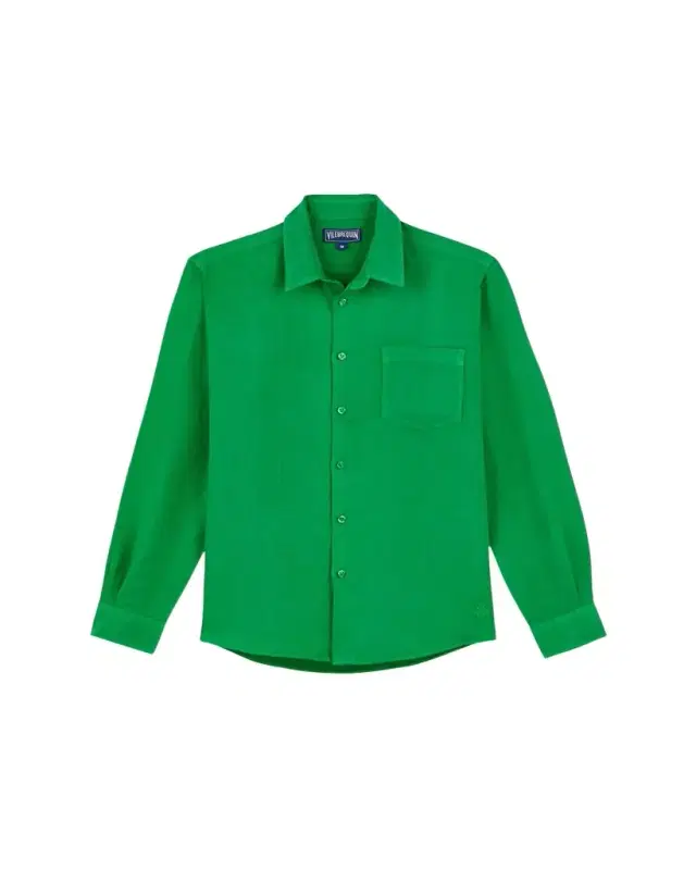 Vilebrequin Men's Caroubis Solid Linen Sport Shirt