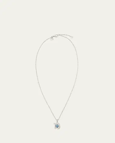 Procaccia Jewelry 18K Gold Hebrew MEM Initial Necklace | Thumbnail 3 Procaccia Jewelry 18K Gold Hebrew MEM Initial Necklace | Thumbnail 3
