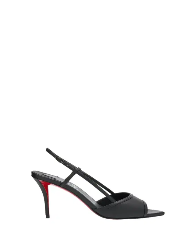 Christian Louboutin 80mm Miss Z Leather Slingback Sandals
