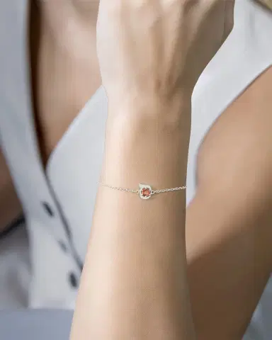 Procaccia Jewelry 18K Gold Hebrew SAMECH Initial Bracelet | Thumbnail 2 Procaccia Jewelry 18K Gold Hebrew SAMECH Initial Bracelet | Thumbnail 2