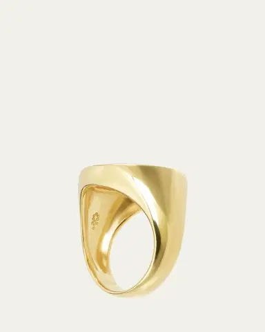 Procaccia Jewelry 18K Gold Hebrew KHET Initial Signet Ring | Thumbnail 3 Procaccia Jewelry 18K Gold Hebrew KHET Initial Signet Ring | Thumbnail 3