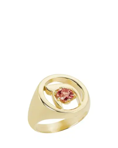 Procaccia Jewelry 18K Gold Hebrew KHET Initial Signet Ring | Thumbnail 1 Procaccia Jewelry 18K Gold Hebrew KHET Initial Signet Ring | Thumbnail 1
