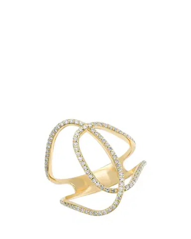 Lana 14K Gold Skinny Illuminating Diamond Ring | Thumbnail 1