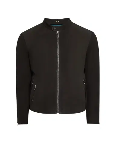 SAVAS Men's Crest Cafe Leather Racer Jacket | Thumbnail 1