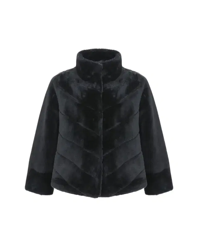 Gorski Reversible Merino Shearling Lamb Chevron Jacket