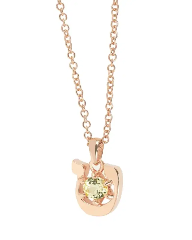 Procaccia Jewelry 18K Gold Hebrew TET Initial Necklace