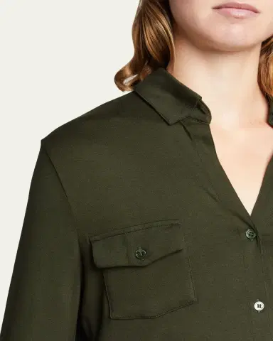 Majestic Filatures Soft Touch Button-Down Shirt with Pockets | Thumbnail 17 Majestic Filatures Soft Touch Button-Down Shirt with Pockets | Thumbnail 17