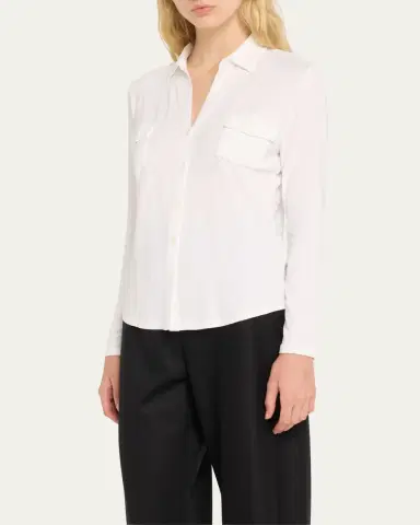 Majestic Filatures Soft Touch Button-Down Shirt with Pockets | Thumbnail 8 Majestic Filatures Soft Touch Button-Down Shirt with Pockets | Thumbnail 8