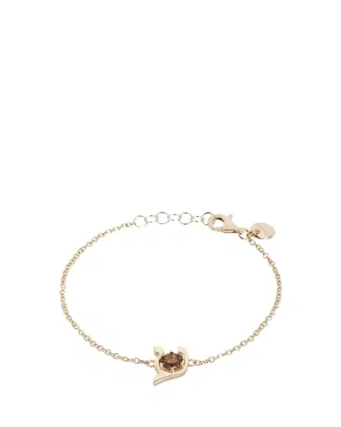 Procaccia Jewelry 18K Gold Hebrew AYN Initial Bracelet | Thumbnail 1 Procaccia Jewelry 18K Gold Hebrew AYN Initial Bracelet | Thumbnail 1