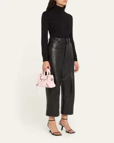 Balenciaga Le City Mini Leather Top-Handle Bag | Thumbnail 9