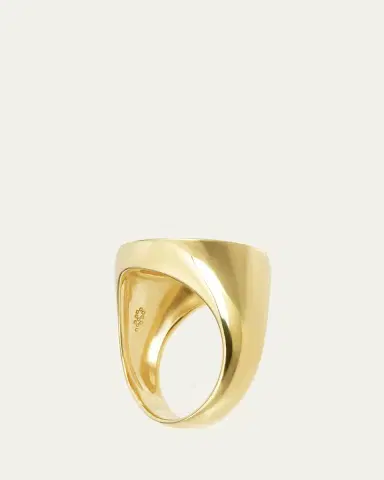Procaccia Jewelry 18K Gold Hebrew SAMECH Initial Signet Ring | Thumbnail 3 Procaccia Jewelry 18K Gold Hebrew SAMECH Initial Signet Ring | Thumbnail 3