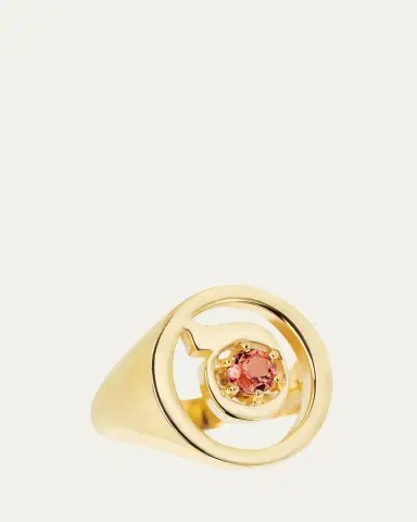 Procaccia Jewelry 18K Gold Hebrew SAMECH Initial Signet Ring | Thumbnail 4 Procaccia Jewelry 18K Gold Hebrew SAMECH Initial Signet Ring | Thumbnail 4