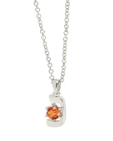 Procaccia Jewelry 18K Gold Hebrew NUN Initial Necklace | Thumbnail 1