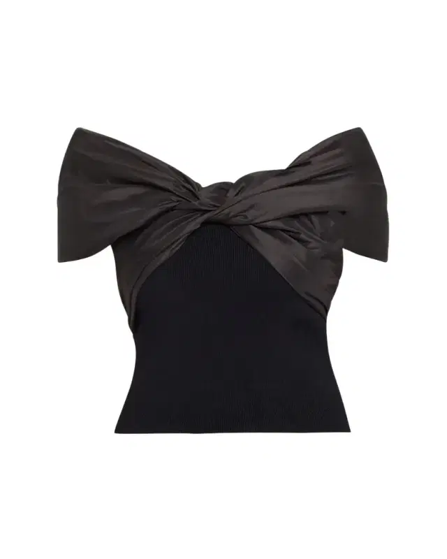 SIMKHAI Celiana Combo Off-The-Shoulder Top