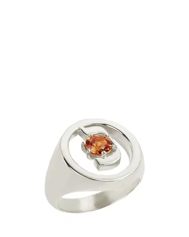 Procaccia Jewelry 18K Gold Hebrew NUN Initial Signet Ring | Thumbnail 1