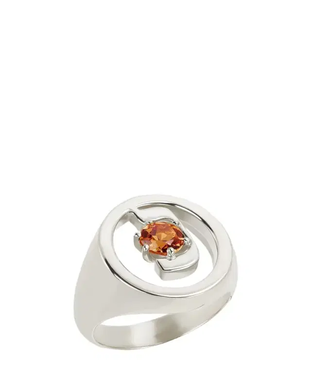 Procaccia Jewelry 18K Gold Hebrew NUN Initial Signet Ring