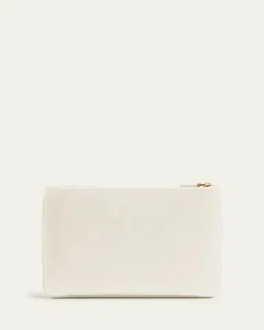Valentino Garavani VLOGO Medium Leather Flat Pouch Bag | Thumbnail 4 Valentino Garavani VLOGO Medium Leather Flat Pouch Bag | Thumbnail 4