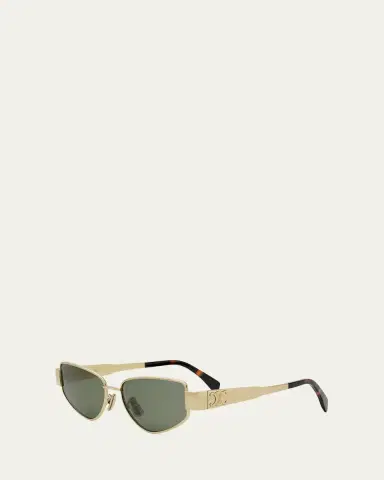 CELINE Triomphe Metal Cat Eye Sunglasses | Thumbnail 2