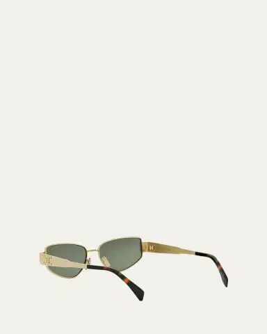 CELINE Triomphe Metal Cat Eye Sunglasses | Thumbnail 4
