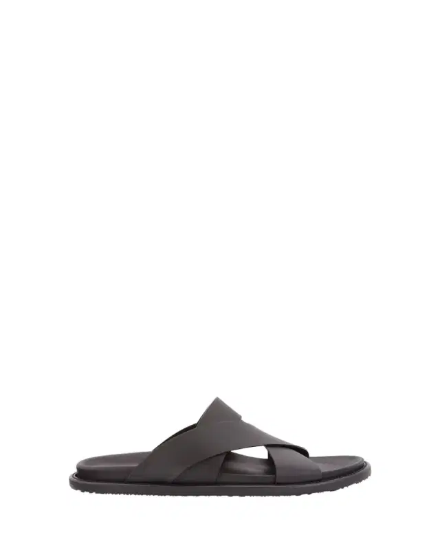 Men's Berkley Leather Criss-Cross Slide Sandals