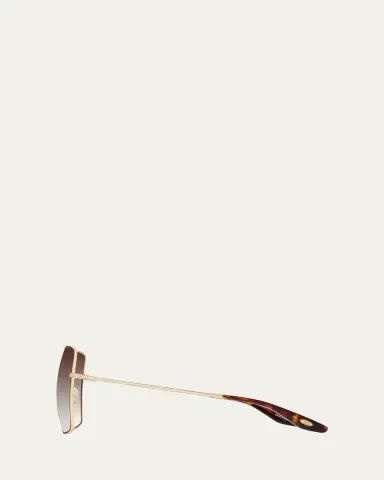 Barton Perreira Folasade Titanium Square Sunglasses | Thumbnail 3 Barton Perreira Folasade Titanium Square Sunglasses | Thumbnail 3