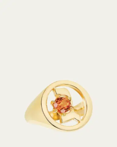 Procaccia Jewelry 18K Gold Hebrew GIMEL Initial Signet Ring | Thumbnail 4 Procaccia Jewelry 18K Gold Hebrew GIMEL Initial Signet Ring | Thumbnail 4