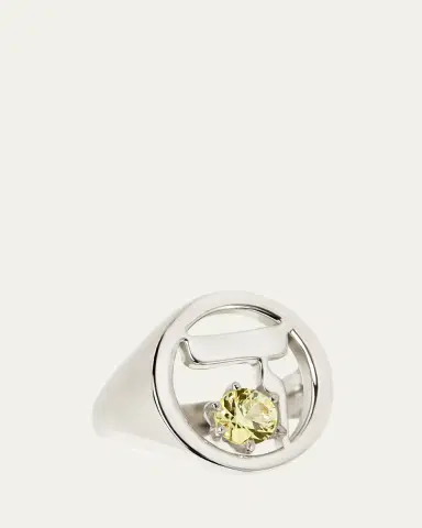 Procaccia Jewelry 18k Gold Hebrew DALET Initial Signet Ring | Thumbnail 4 Procaccia Jewelry 18k Gold Hebrew DALET Initial Signet Ring | Thumbnail 4