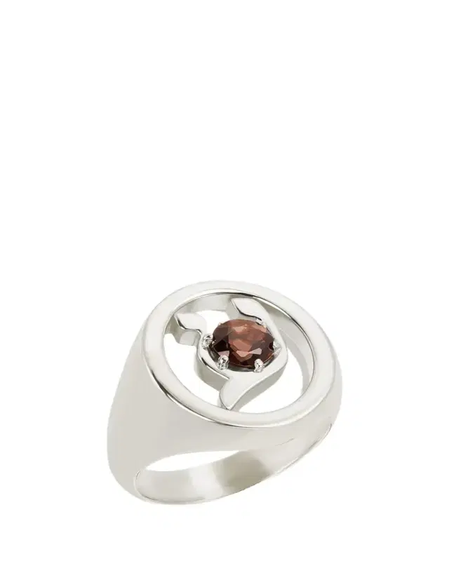 Procaccia Jewelry 18K Gold Hebrew AYN Initial Signet Ring