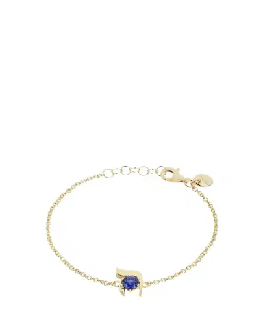 Procaccia Jewelry 18K Gold Hebrew HEI Initial Bracelet | Thumbnail 1