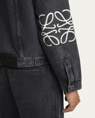 Loewe Men's Anagram Elbow Trucker Jacket | Thumbnail 5 Loewe Men's Anagram Elbow Trucker Jacket | Thumbnail 5