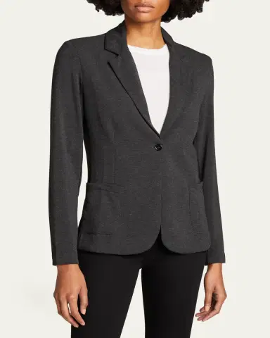 MAJESTIC FILATURES French Terry One-Button Blazer | Thumbnail 3 MAJESTIC FILATURES French Terry One-Button Blazer | Thumbnail 3