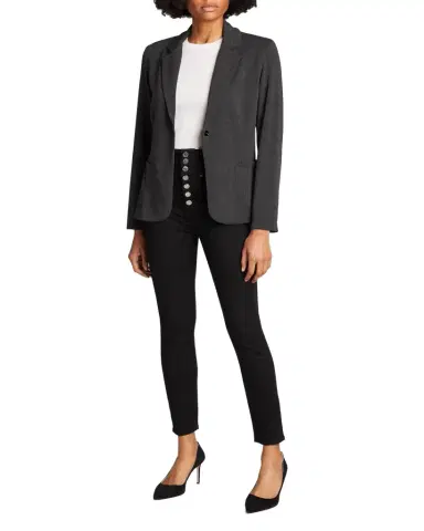 MAJESTIC FILATURES French Terry One-Button Blazer | Thumbnail 1 MAJESTIC FILATURES French Terry One-Button Blazer | Thumbnail 1