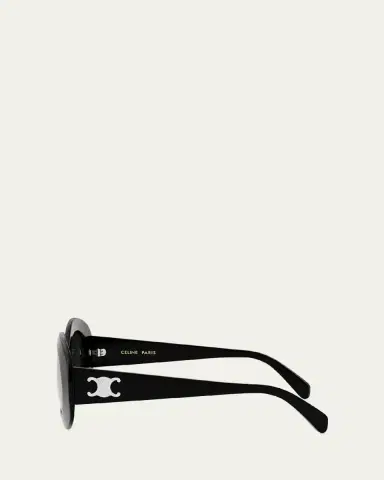 Celine Triomphe Round Acetate Sunglasses | Thumbnail 3 Celine Triomphe Round Acetate Sunglasses | Thumbnail 3