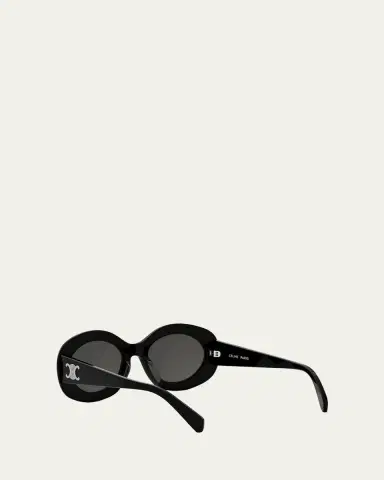 Celine Triomphe Round Acetate Sunglasses | Thumbnail 4 Celine Triomphe Round Acetate Sunglasses | Thumbnail 4