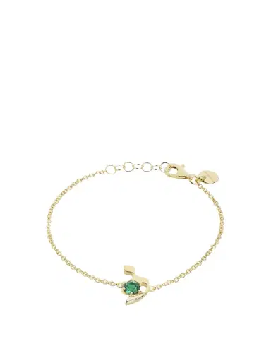 Procaccia Jewelry 18K Gold Hebrew LAMED Initial Bracelet | Thumbnail 1