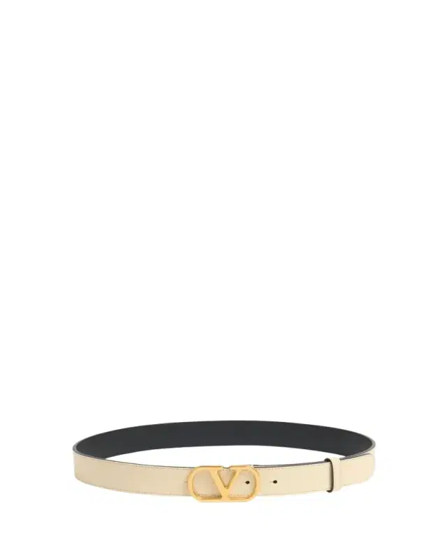Valentino Garavani VLogo Signature Leather Belt, 30mm