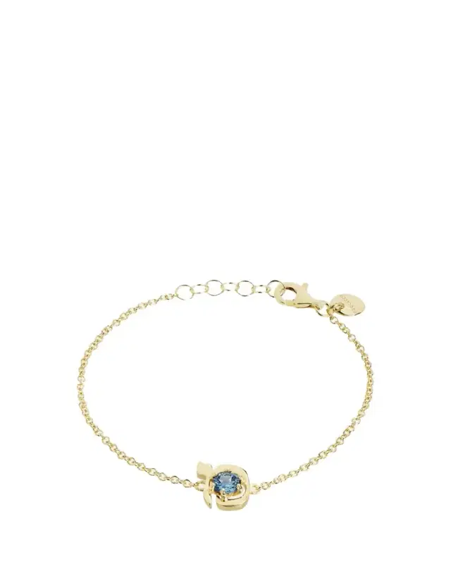 Procaccia Jewelry 18K Gold Hebrew MEM Initial Bracelet