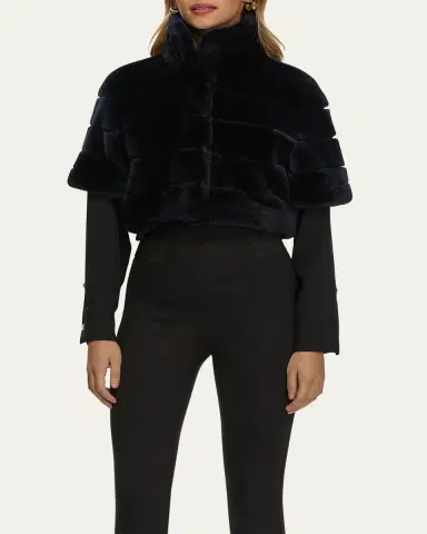 Gorski Reversible Shearling Lamb Bolero | Thumbnail 4 Gorski Reversible Shearling Lamb Bolero | Thumbnail 4
