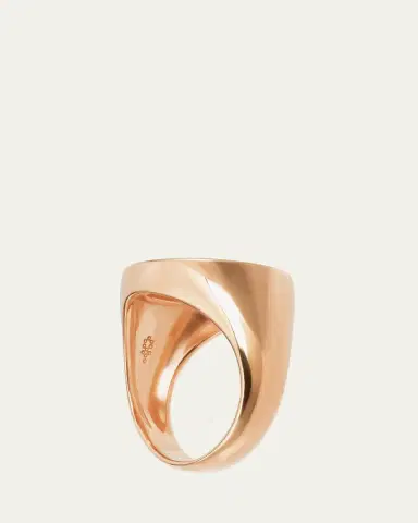 Procaccia Jewelry 18K Gold Hebrew YOD Initial Signet Ring | Thumbnail 3