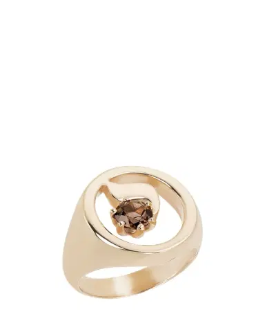 Procaccia Jewelry 18K Gold Hebrew YOD Initial Signet Ring | Thumbnail 1