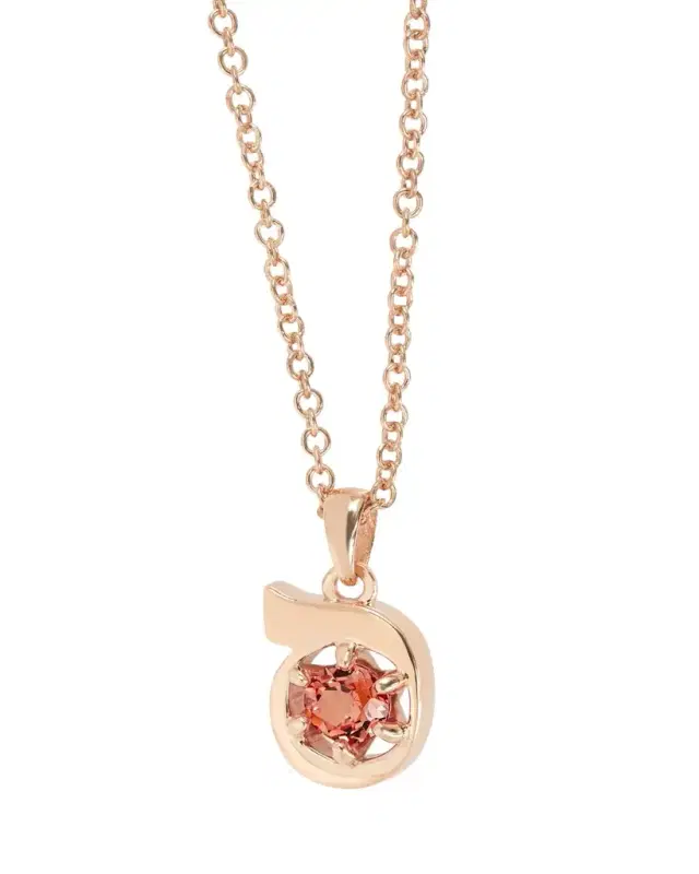 Procaccia Jewelry 18K Gold Hebrew SAMECH Initial Necklace